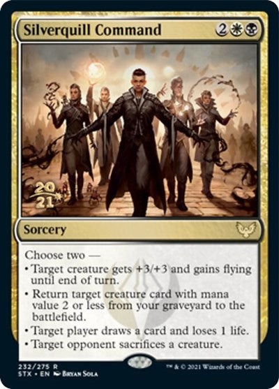 Silverquill Command [Strixhaven: School of Mages Prerelease Promos] | Tables and Towers