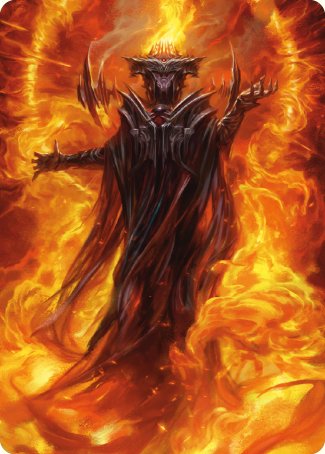 Sauron, the Dark Lord Art Card [The Lord of the Rings: Tales of Middle-earth Art Series] | Tables and Towers