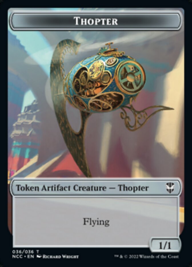 Thopter // Treasure (013) Double-Sided Token [Streets of New Capenna Commander Tokens] | Tables and Towers