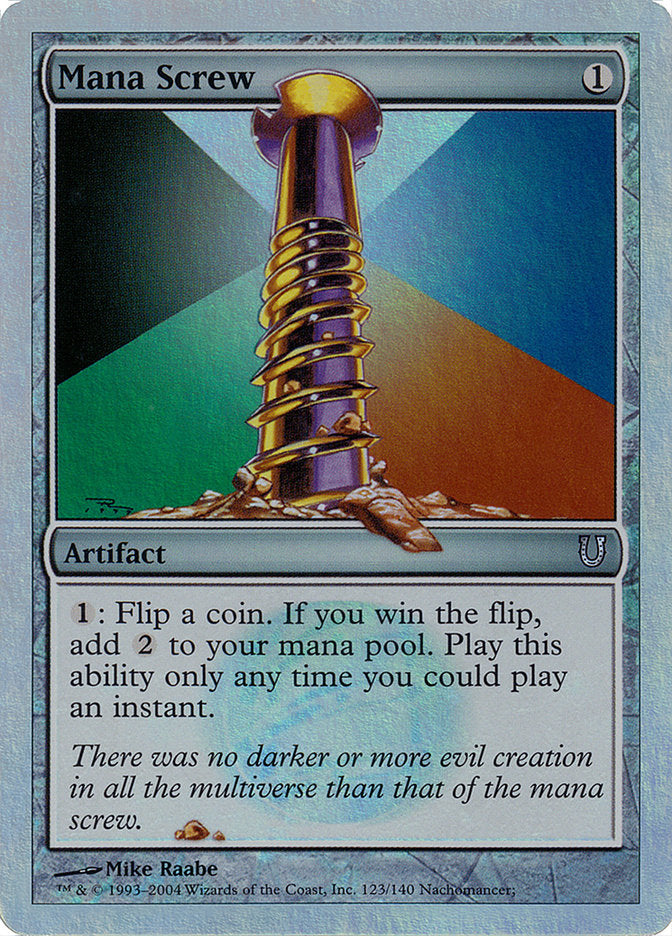 Mana Screw (Alternate Foil) [Unhinged] | Tables and Towers