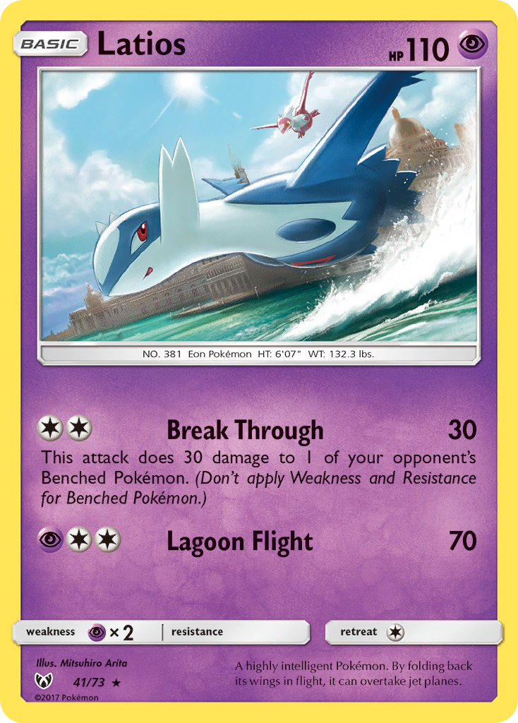 Latios (41/73) [Sun & Moon: Shining Legends] | Tables and Towers