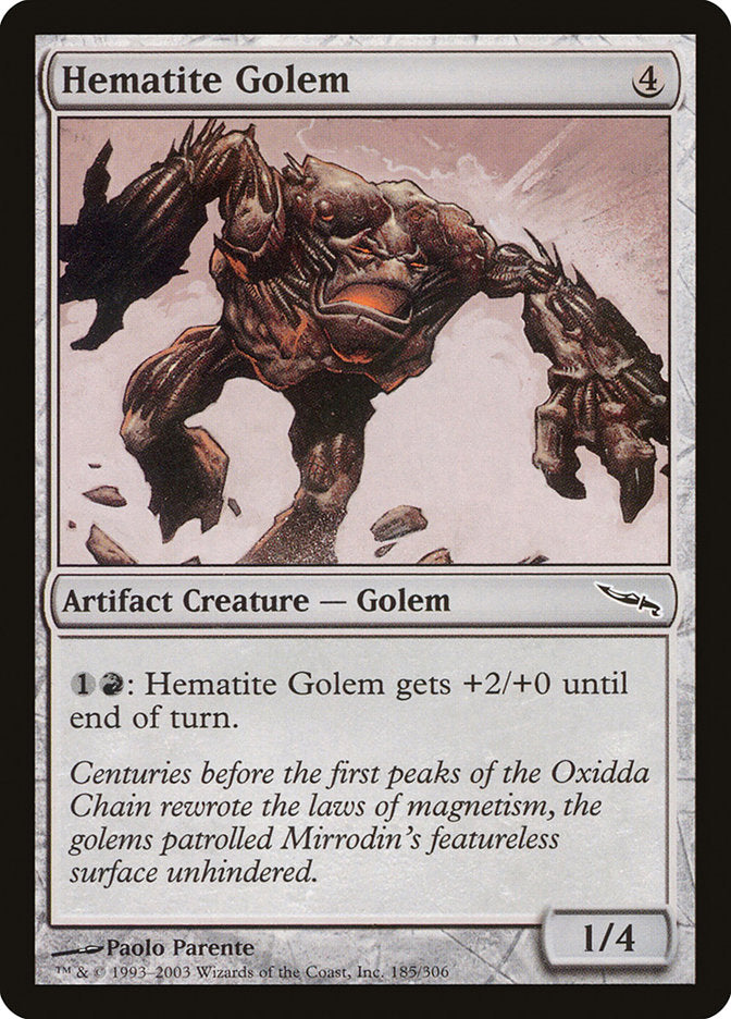 Hematite Golem [Mirrodin] | Tables and Towers