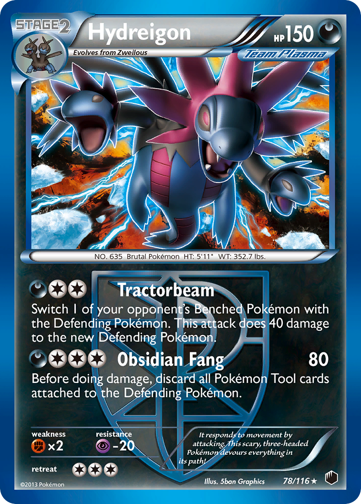 Hydreigon (78/116) [Black & White: Plasma Freeze] | Tables and Towers