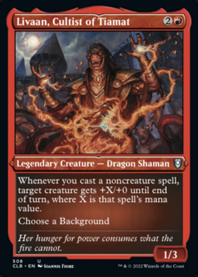 Livaan, Cultist of Tiamat (Foil Etched) [Commander Legends: Battle for Baldur's Gate] | Tables and Towers