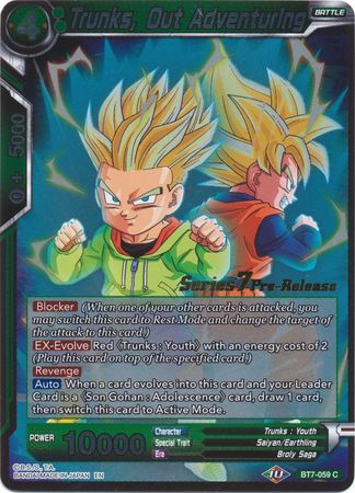 Trunks, Out Adventuring (BT7-059_PR) [Assault of the Saiyans Prerelease Promos] | Tables and Towers