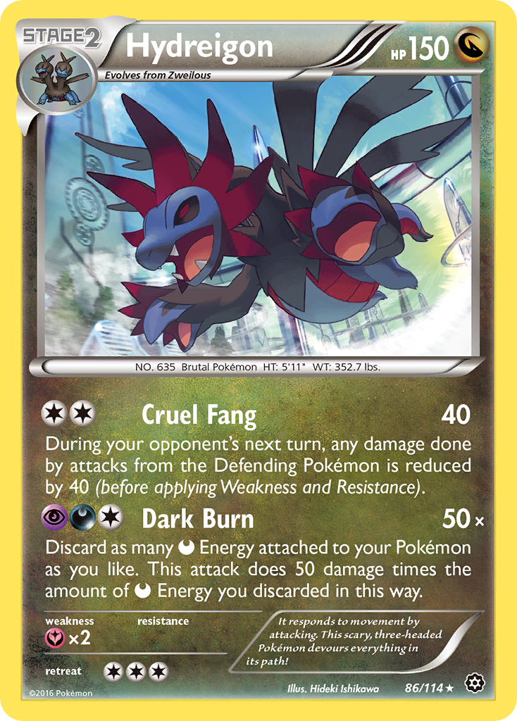 Hydreigon (86/114) [XY: Steam Siege] | Tables and Towers