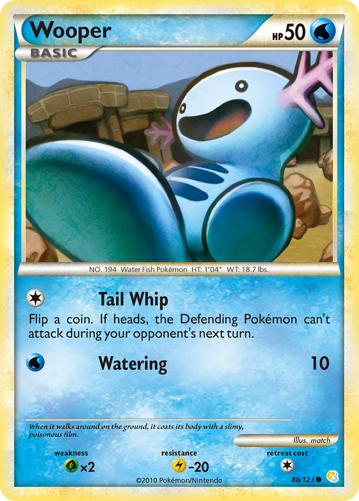 Wooper (88/123) [HeartGold & SoulSilver: Base Set] | Tables and Towers