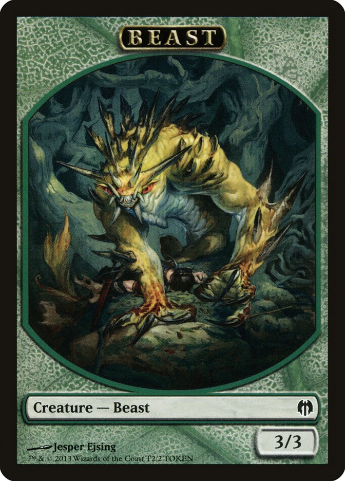 Beast Token [Duel Decks: Heroes vs. Monsters Tokens] | Tables and Towers