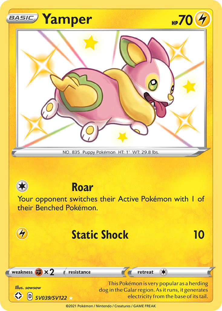 Yamper (SV039/SV122) [Sword & Shield: Shining Fates] | Tables and Towers