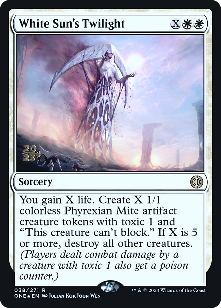 White Sun's Twilight [Phyrexia: All Will Be One Prerelease Promos] | Tables and Towers