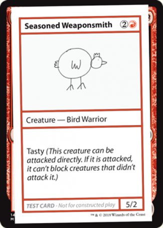 Seasoned Weaponsmith (2021 Edition) [Mystery Booster Playtest Cards] | Tables and Towers