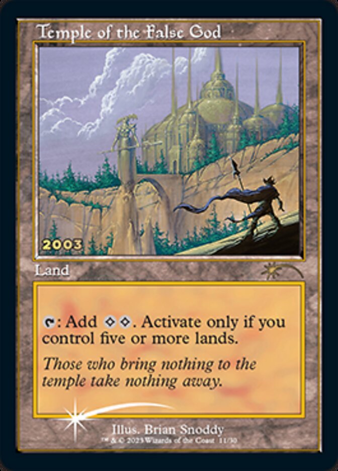 Temple of the False God [30th Anniversary Promos] | Tables and Towers