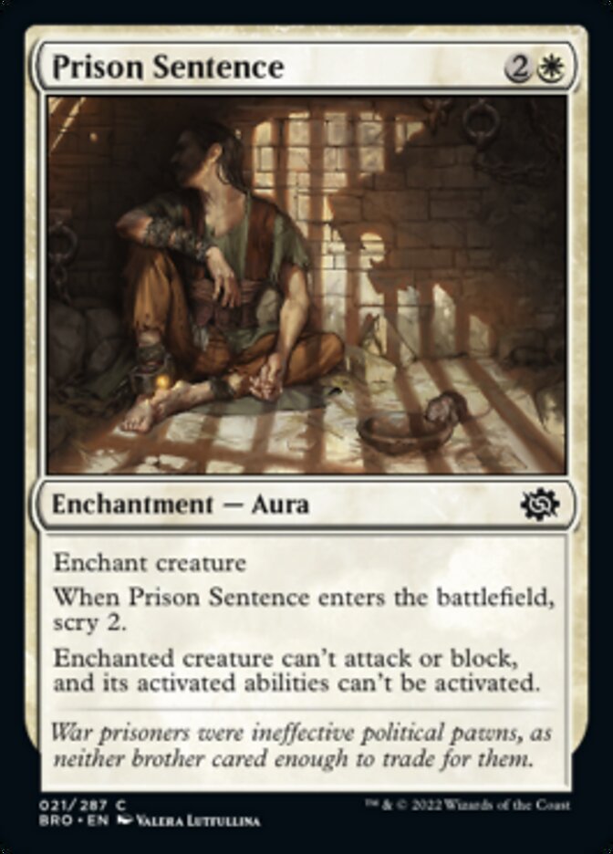 Prison Sentence [The Brothers' War] | Tables and Towers