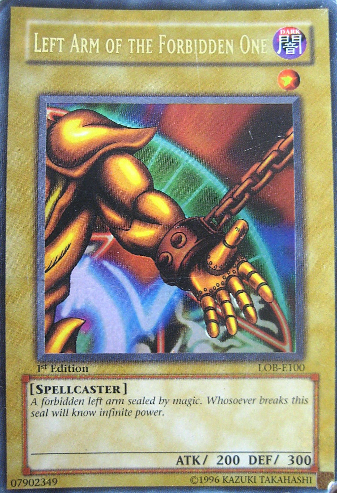 Left Arm of the Forbidden One [LOB-E100] Ultra Rare | Tables and Towers