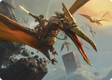 Skyhunter Strike Force Art Card [Phyrexia: All Will Be One Art Series] | Tables and Towers