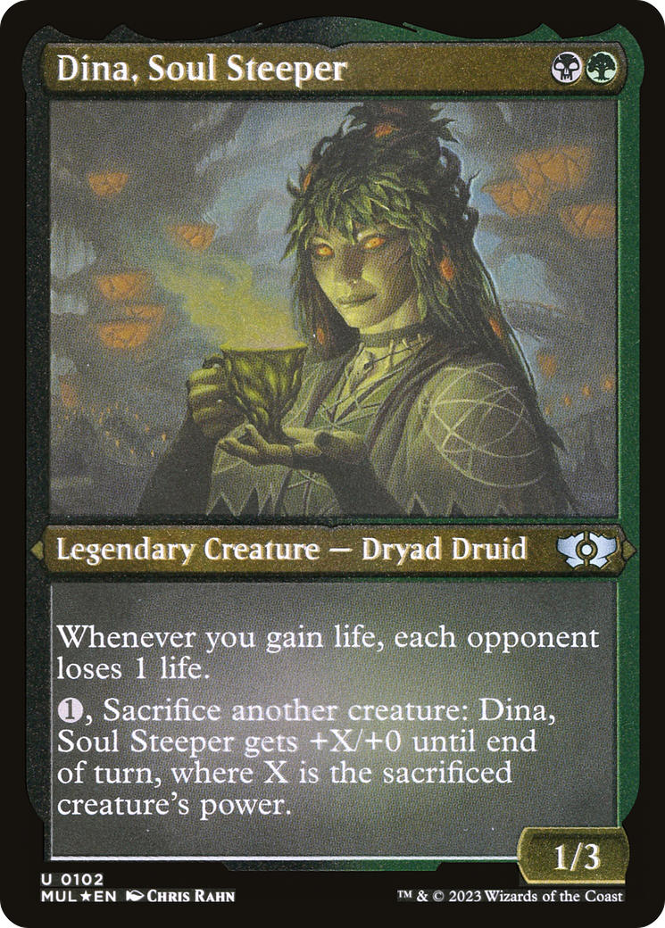 Dina, Soul Steeper (Foil Etched) [Multiverse Legends] | Tables and Towers