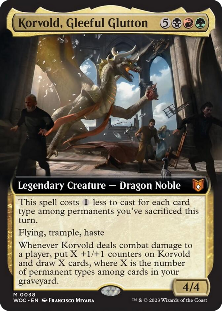 Korvold, Gleeful Glutton (Extended Art) [Wilds of Eldraine Commander] | Tables and Towers