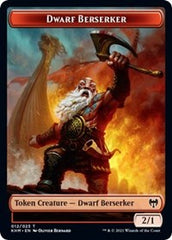 Dwarf Berserker // Tibalt, Cosmic Impostor Emblem Double-Sided Token [Kaldheim Tokens] | Tables and Towers