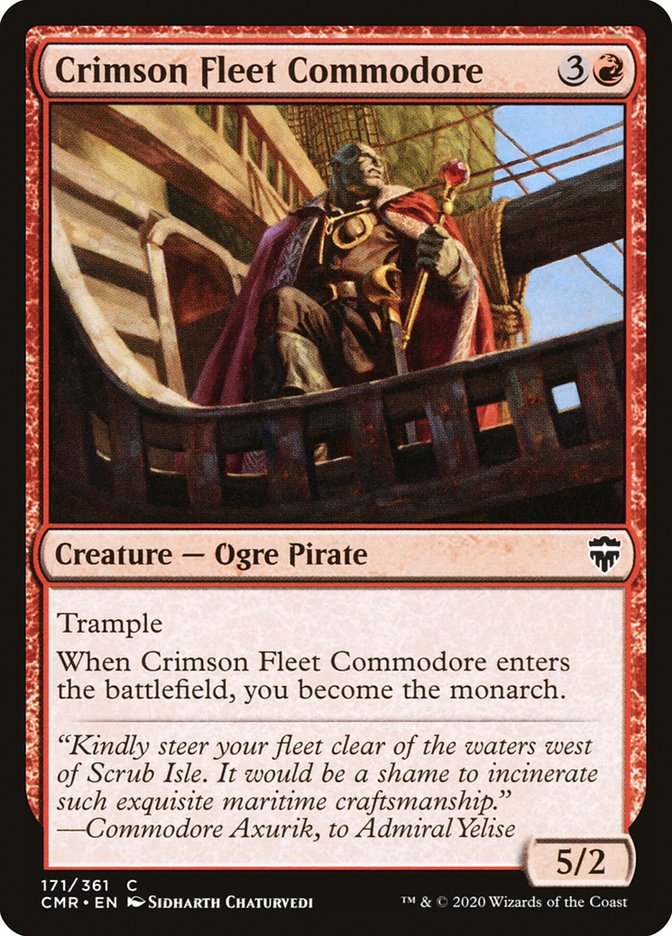 Crimson Fleet Commodore [Commander Legends] | Tables and Towers