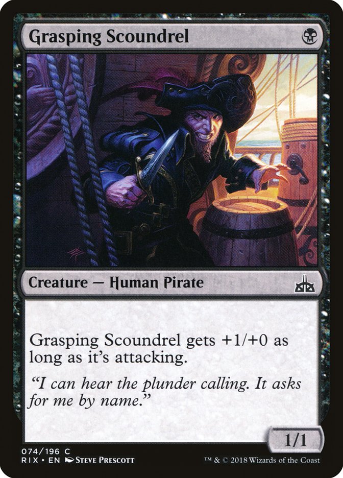 Grasping Scoundrel [Rivals of Ixalan] | Tables and Towers