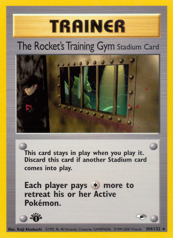 The Rocket's Training Gym (104/132) [Gym Heroes 1st Edition] | Tables and Towers