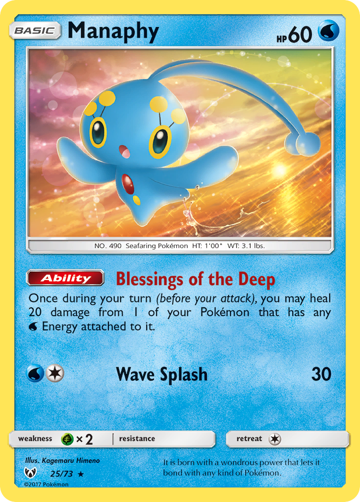 Manaphy (25/73) [Sun & Moon: Shining Legends] | Tables and Towers