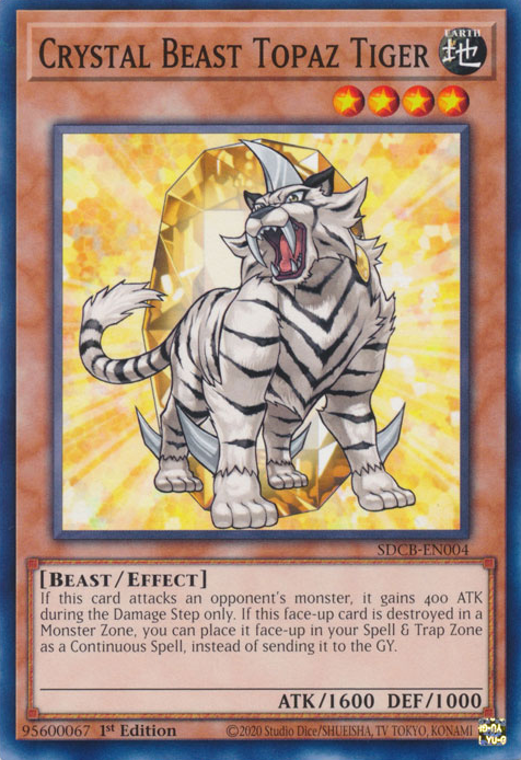 Crystal Beast Topaz Tiger [SDCB-EN004] Common | Tables and Towers