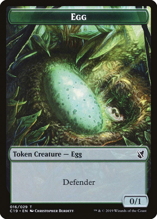 Gargoyle // Egg Double-Sided Token [Commander 2019 Tokens] | Tables and Towers