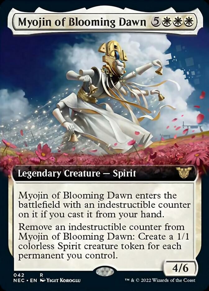 Myojin of Blooming Dawn (Extended Art) [Kamigawa: Neon Dynasty Commander] | Tables and Towers