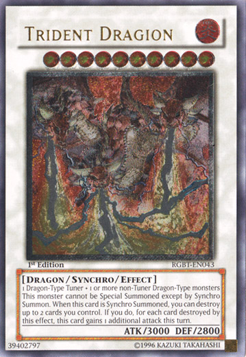 Trident Dragion [RGBT-EN043] Ultimate Rare | Tables and Towers