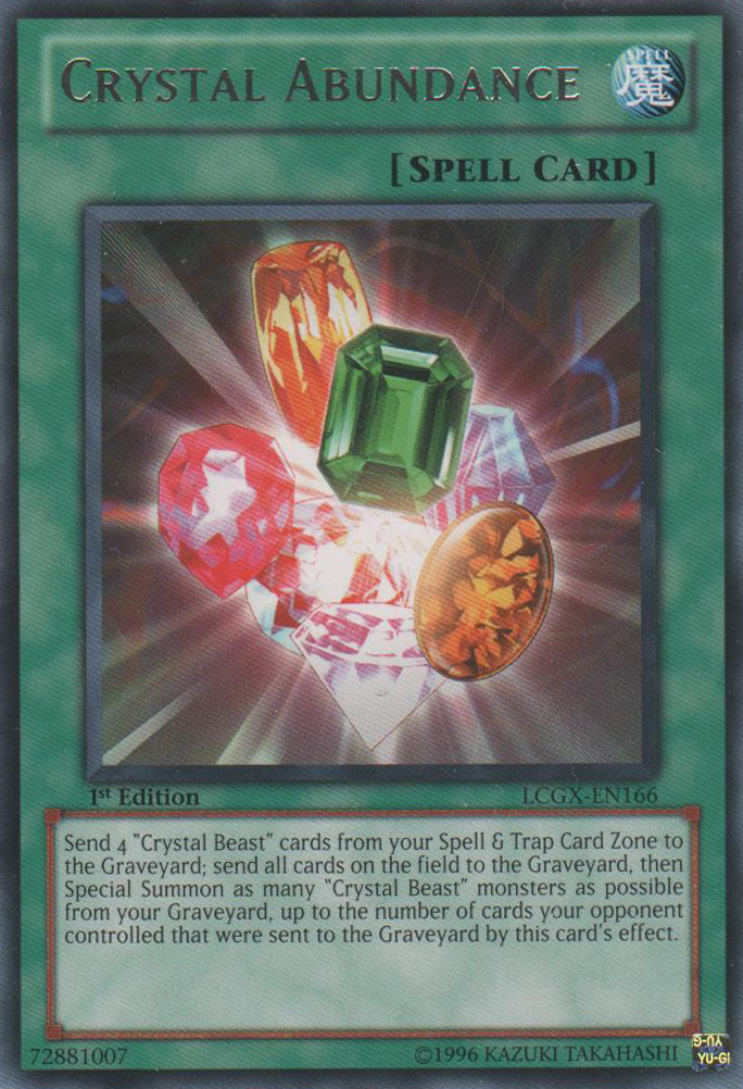 Crystal Abundance [LCGX-EN166] Rare | Tables and Towers