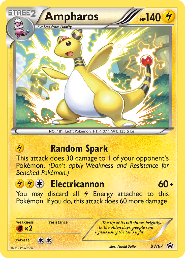 Ampharos (BW67) [Black & White: Black Star Promos] | Tables and Towers