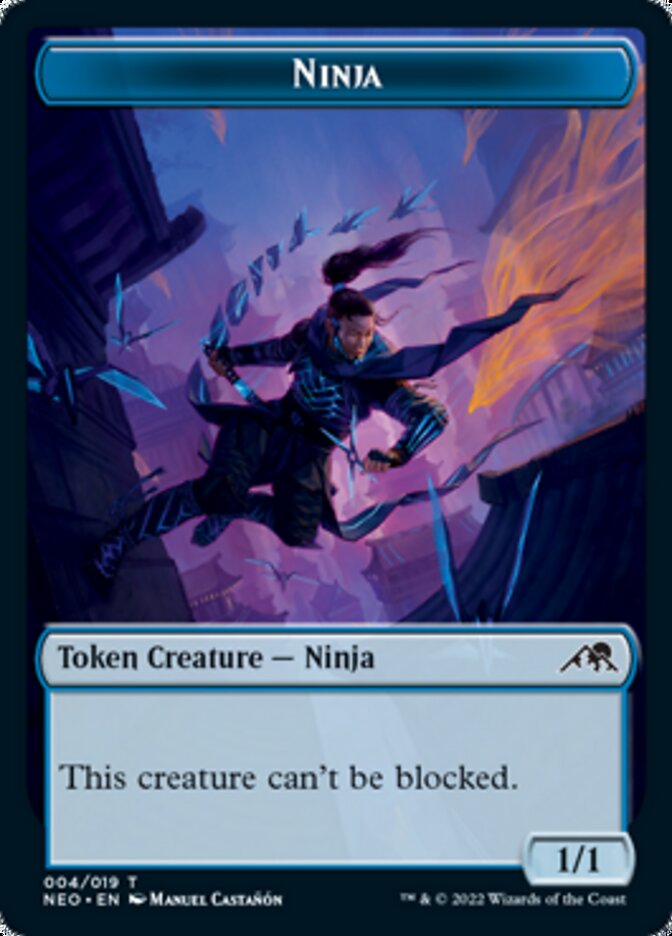 Ninja Token [Kamigawa: Neon Dynasty Tokens] | Tables and Towers