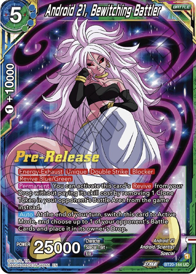 Android 21, Bewitching Battler (BT20-144) [Power Absorbed Prerelease Promos] | Tables and Towers