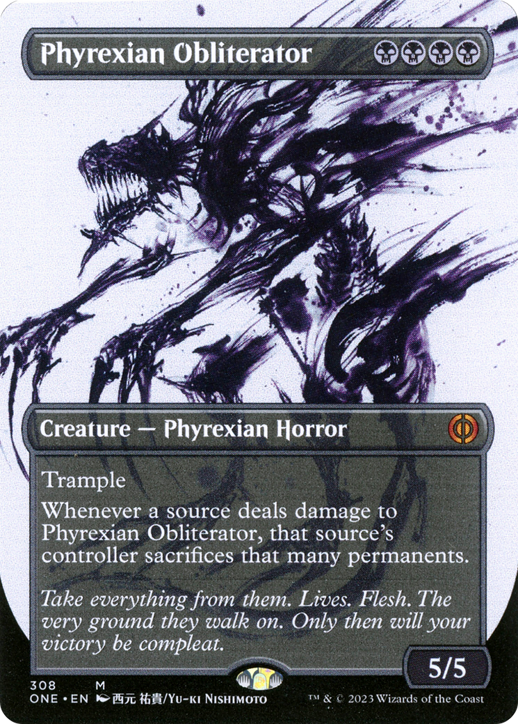 Phyrexian Obliterator (Borderless Ichor) [Phyrexia: All Will Be One] | Tables and Towers