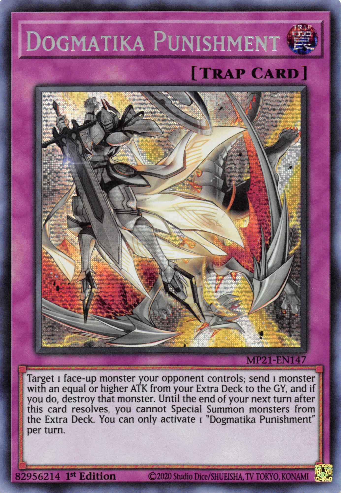 Dogmatika Punishment [MP21-EN147] Prismatic Secret Rare | Tables and Towers