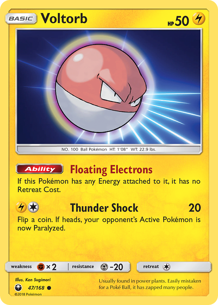 Voltorb (47/168) [Sun & Moon: Celestial Storm] | Tables and Towers