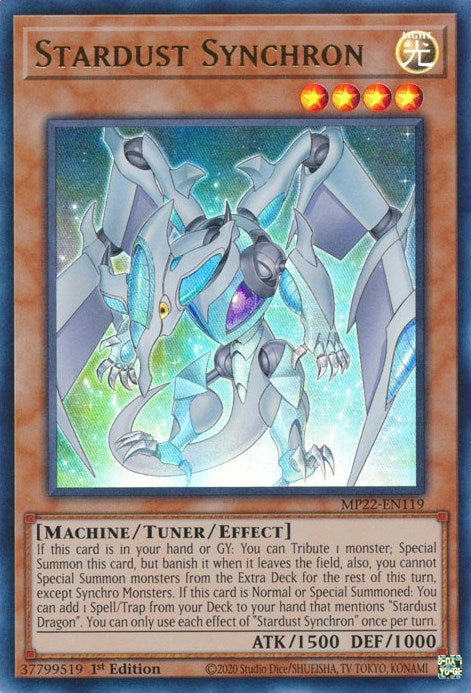 Stardust Synchron [MP22-EN119] Ultra Rare | Tables and Towers