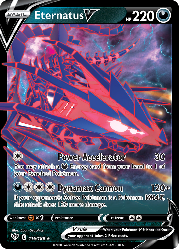 Eternatus V (116/189) (Jumbo Card) [Sword & Shield: Darkness Ablaze] | Tables and Towers