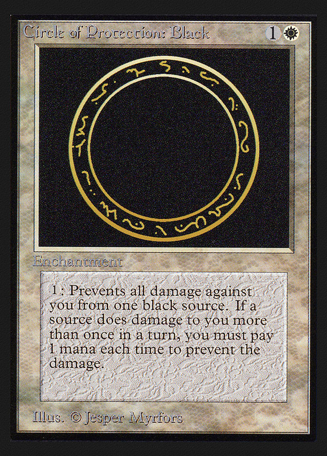 Circle of Protection: Black [International Collectors' Edition] | Tables and Towers