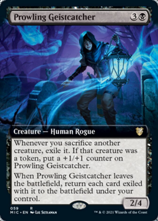 Prowling Geistcatcher (Extended Art) [Innistrad: Midnight Hunt Commander] | Tables and Towers