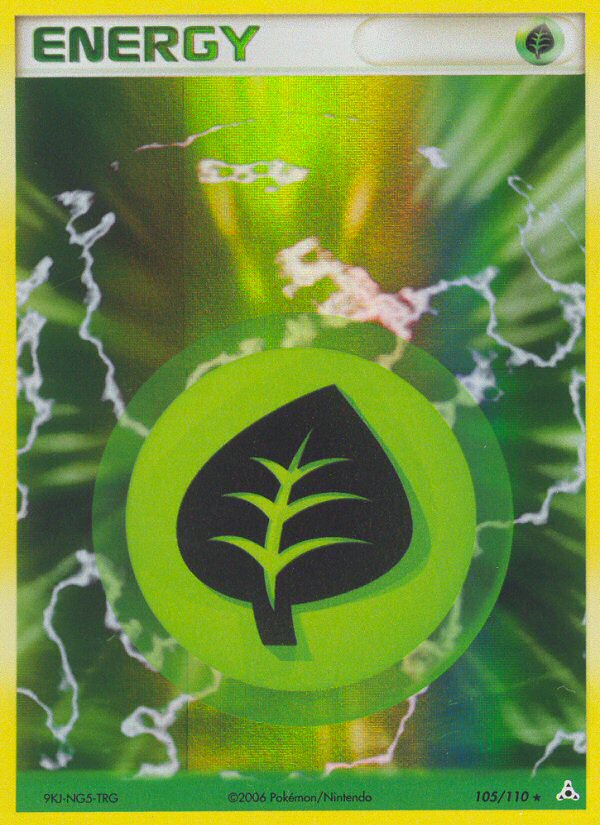 Grass Energy (105/110) [EX: Holon Phantoms] | Tables and Towers