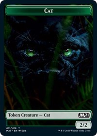 Cat (011) // Soldier Double-Sided Token [Core Set 2021 Tokens] | Tables and Towers