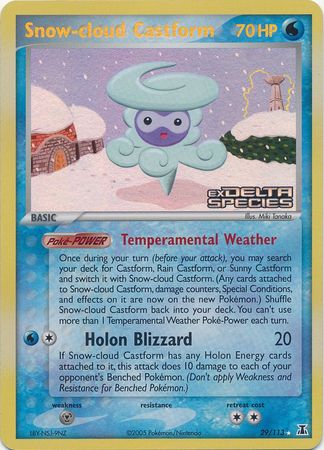 Snow-cloud Castform (29/113) (Stamped) [EX: Delta Species] | Tables and Towers