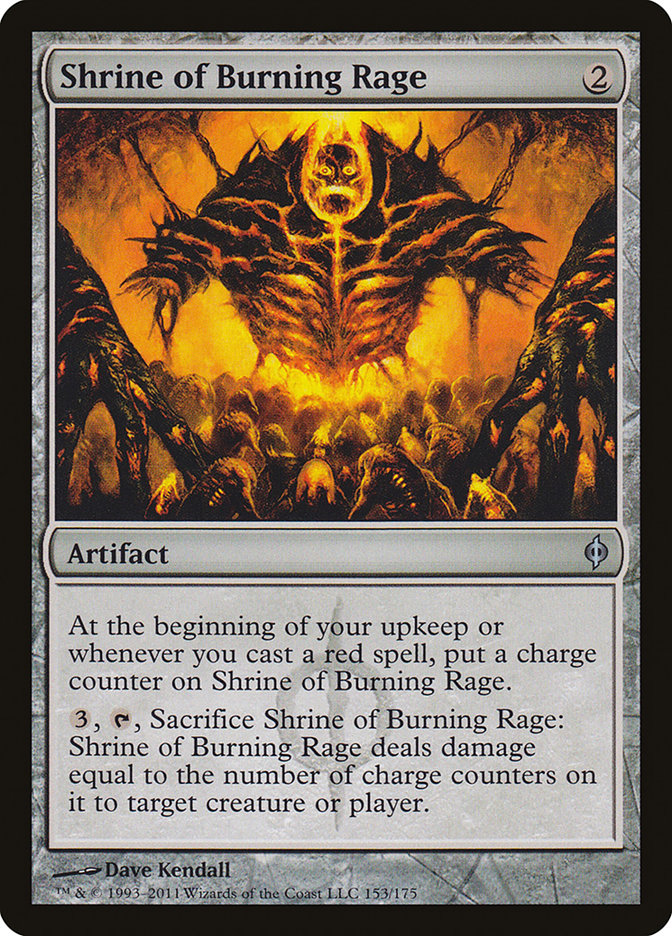 Shrine of Burning Rage [New Phyrexia] | Tables and Towers