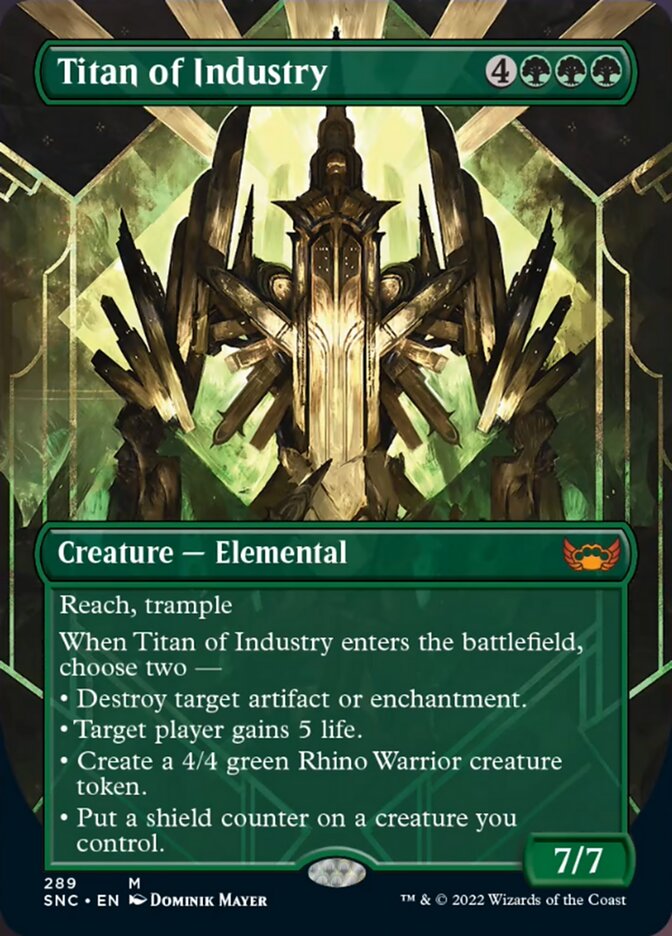 Titan of Industry (Borderless Alternate Art) [Streets of New Capenna] | Tables and Towers