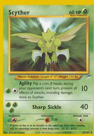 Scyther (55/105) [Neo Destiny Unlimited] | Tables and Towers