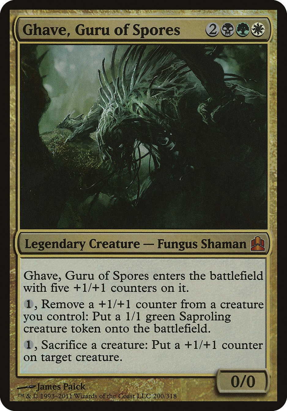 Ghave, Guru of Spores (Oversized) [Commander 2011 Oversized] | Tables and Towers