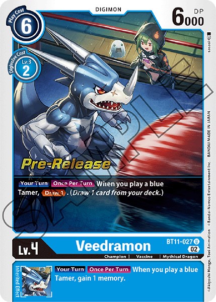 Veedramon [BT11-027] [Dimensional Phase Pre-Release Promos] | Tables and Towers