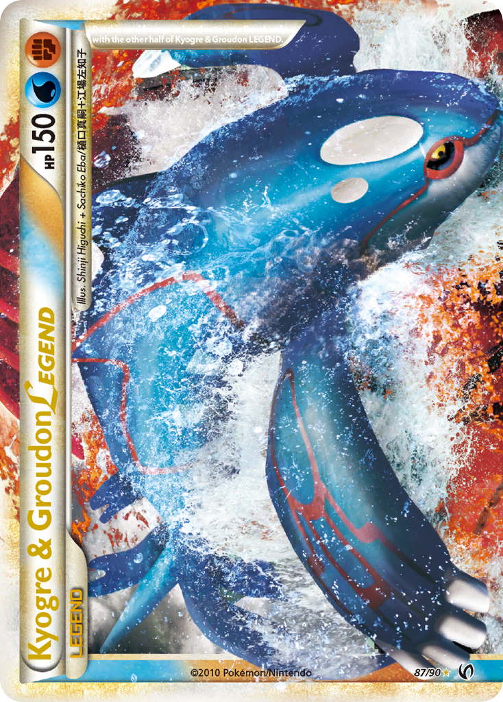 Kyogre & Groudon LEGEND (87/90) [HeartGold & SoulSilver: Undaunted] | Tables and Towers